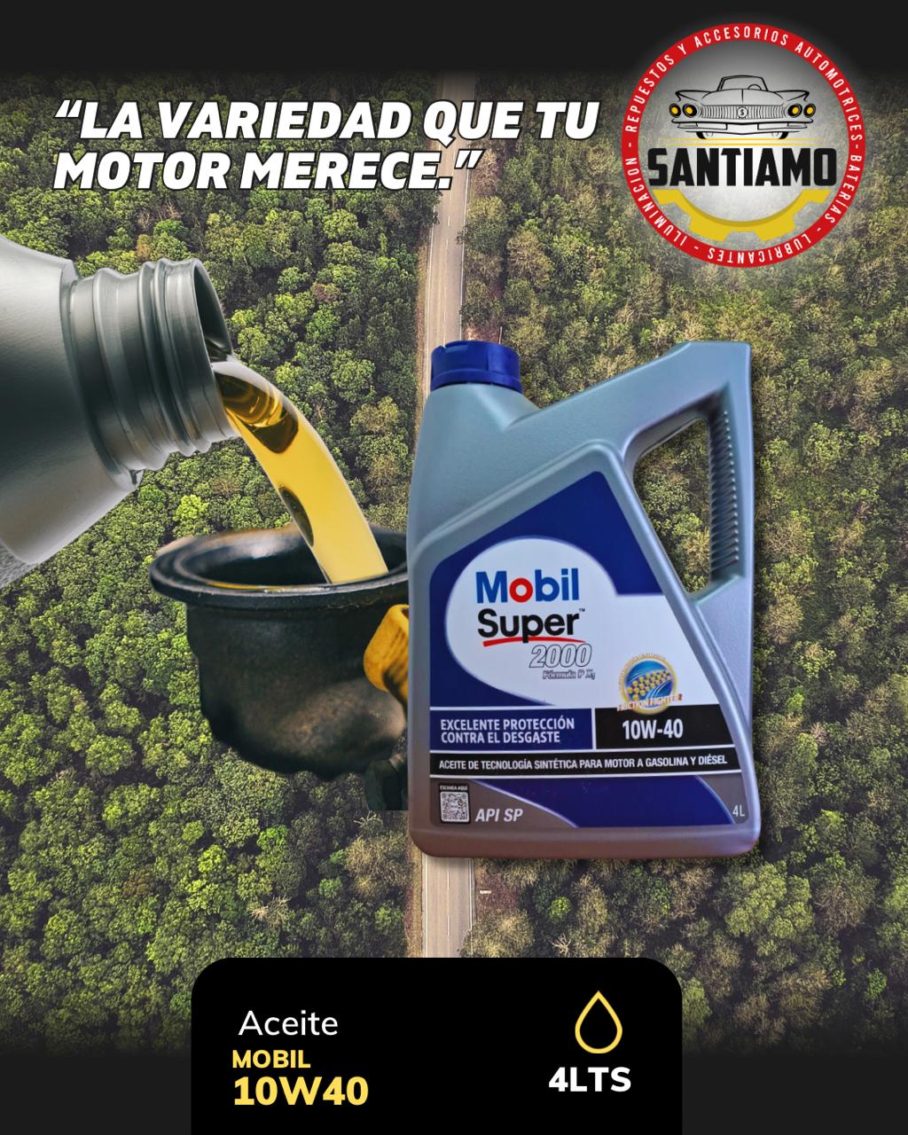 Aceite MOBIL SUPER 10W40 4LTS