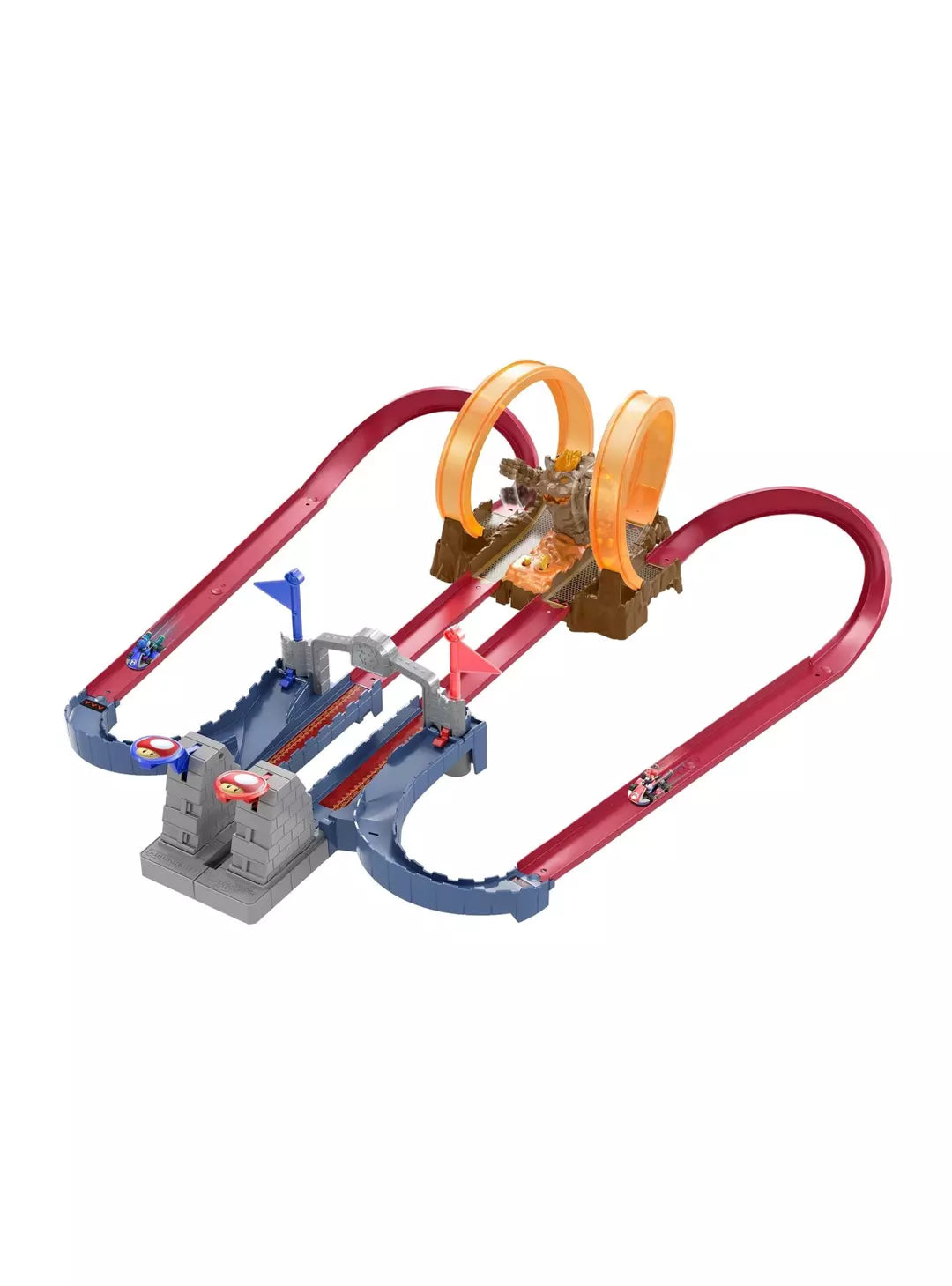 Hot Wheels Mario Kart Pista de Juguete Castillo de Bowser