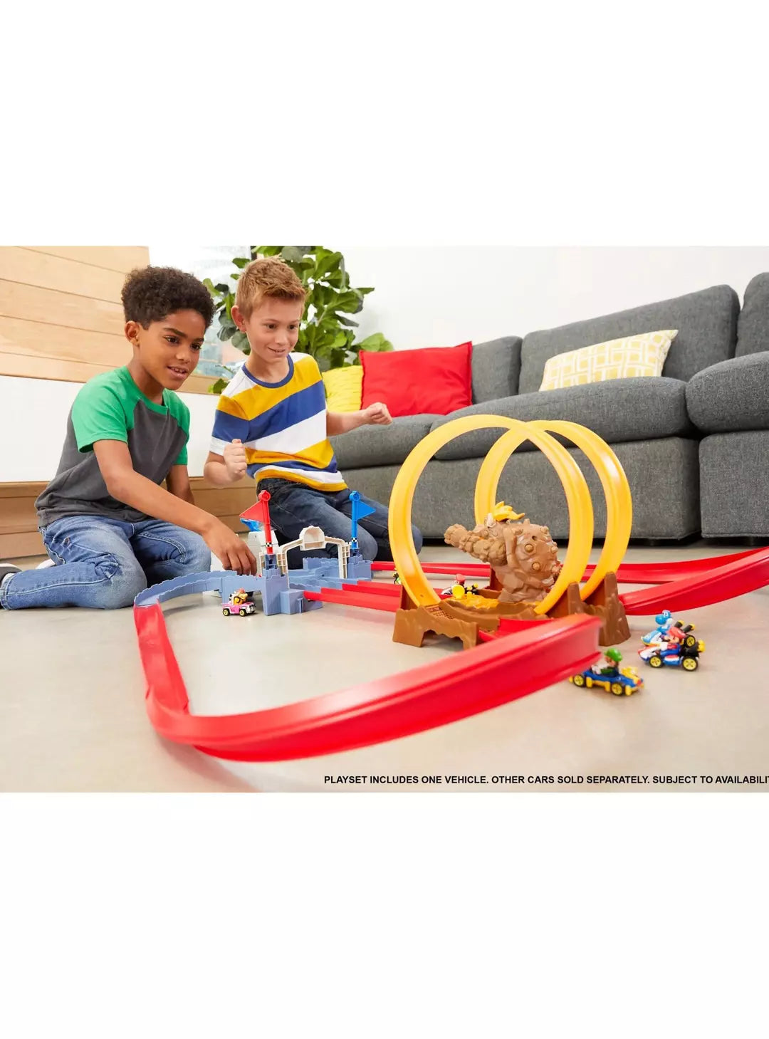 Hot Wheels Mario Kart Pista de Juguete Castillo de Bowser