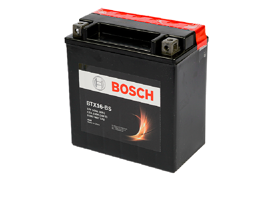 BATERIA BOSCH AGM M6 BTX16 14 AH 230CCA