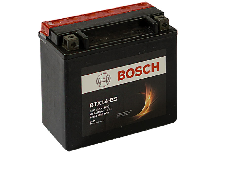 BATERIA BOSCH AGM M6 BTX14 12 AH 210 CCA