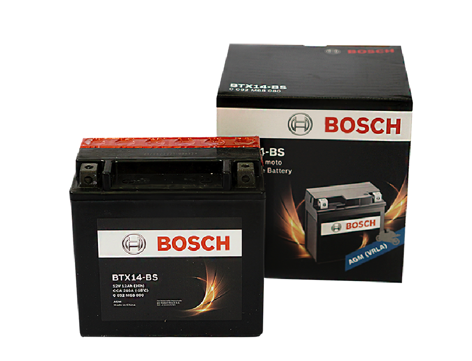 BATERIA BOSCH AGM M6 BTX14 12 AH 210 CCA