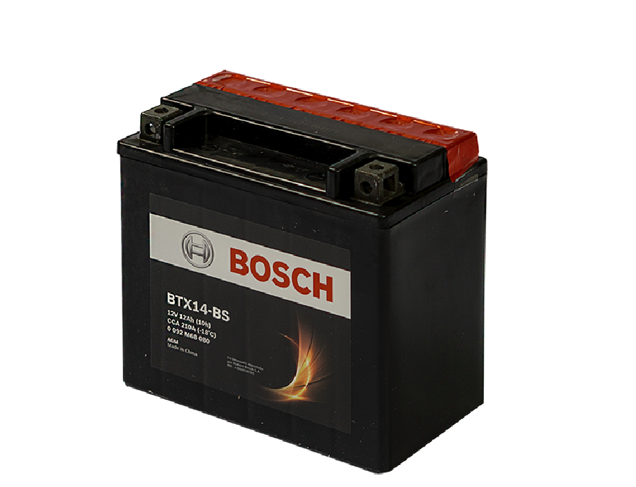 BATERIA BOSCH AGM M6 BTX14 12 AH 210 CCA
