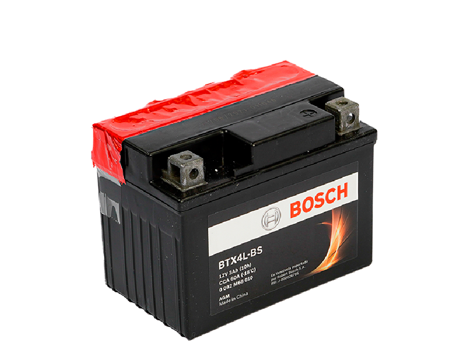 BATERIA BOSCH AGM M6 BTX4L 3 AH 60 CCA