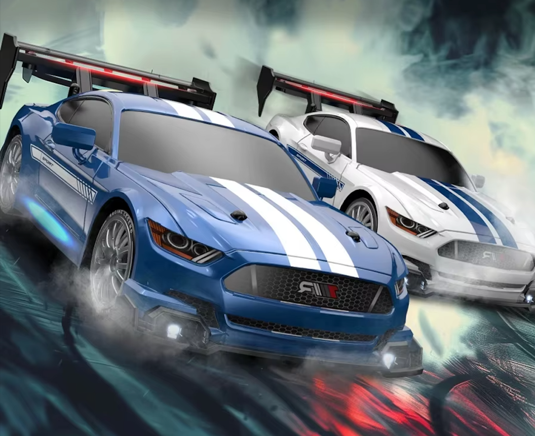 Auto a control remoto Ford Mustang Azul