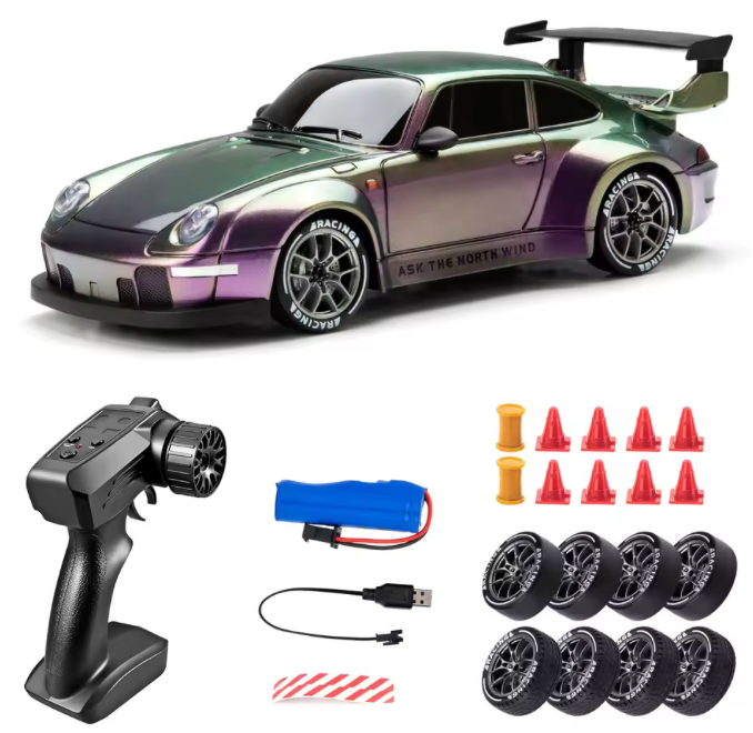 Auto a control remoto Porsche 911 GT Nacarado morado