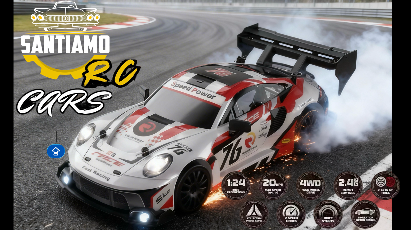 Auto a control remoto Drift-deportivo PORSCHE 911 GT