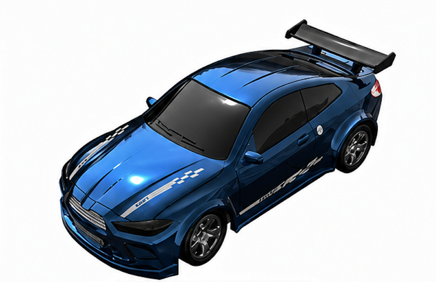 Auto de Carreras RC 1:64 – Control Remoto 4 Ruedas Escala Real