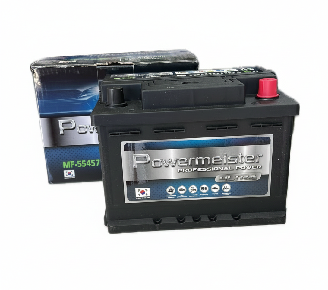 Batería Powermeister 55Ah 450CCA MF 55457 | Proveedor Oficial Gildemeister