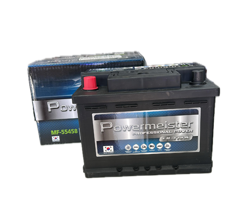 Batería Powermeister 55Ah 450CCA MF 55458 | Proveedor Oficial Gildemeister