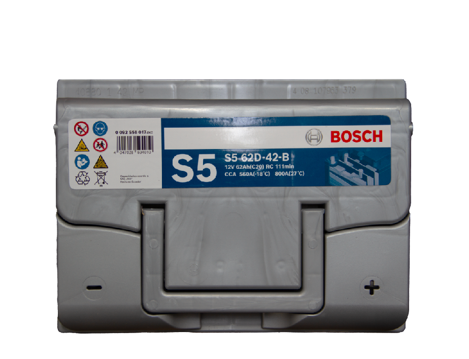Batería 62ah Bosch S5 62D 560cca (-/+) baja