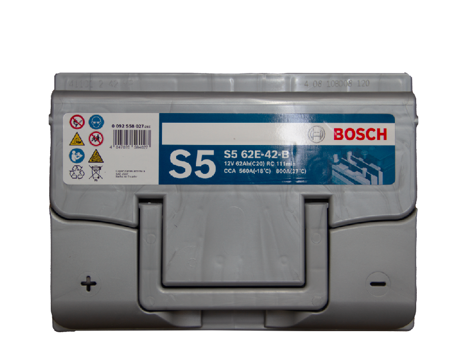Batería 62ah Bosch S5 62E 560cca (+/-) baja