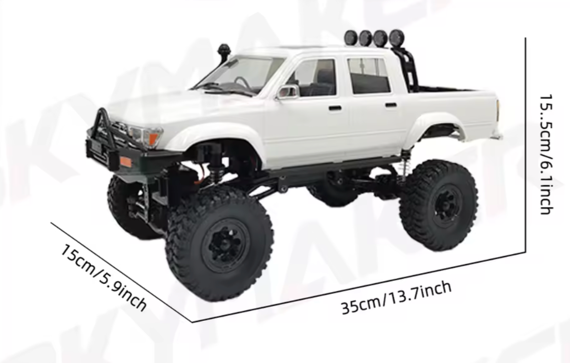 Auto a Control Remoto 1:16 Toyota Hailux Roja 2,4G 4WD