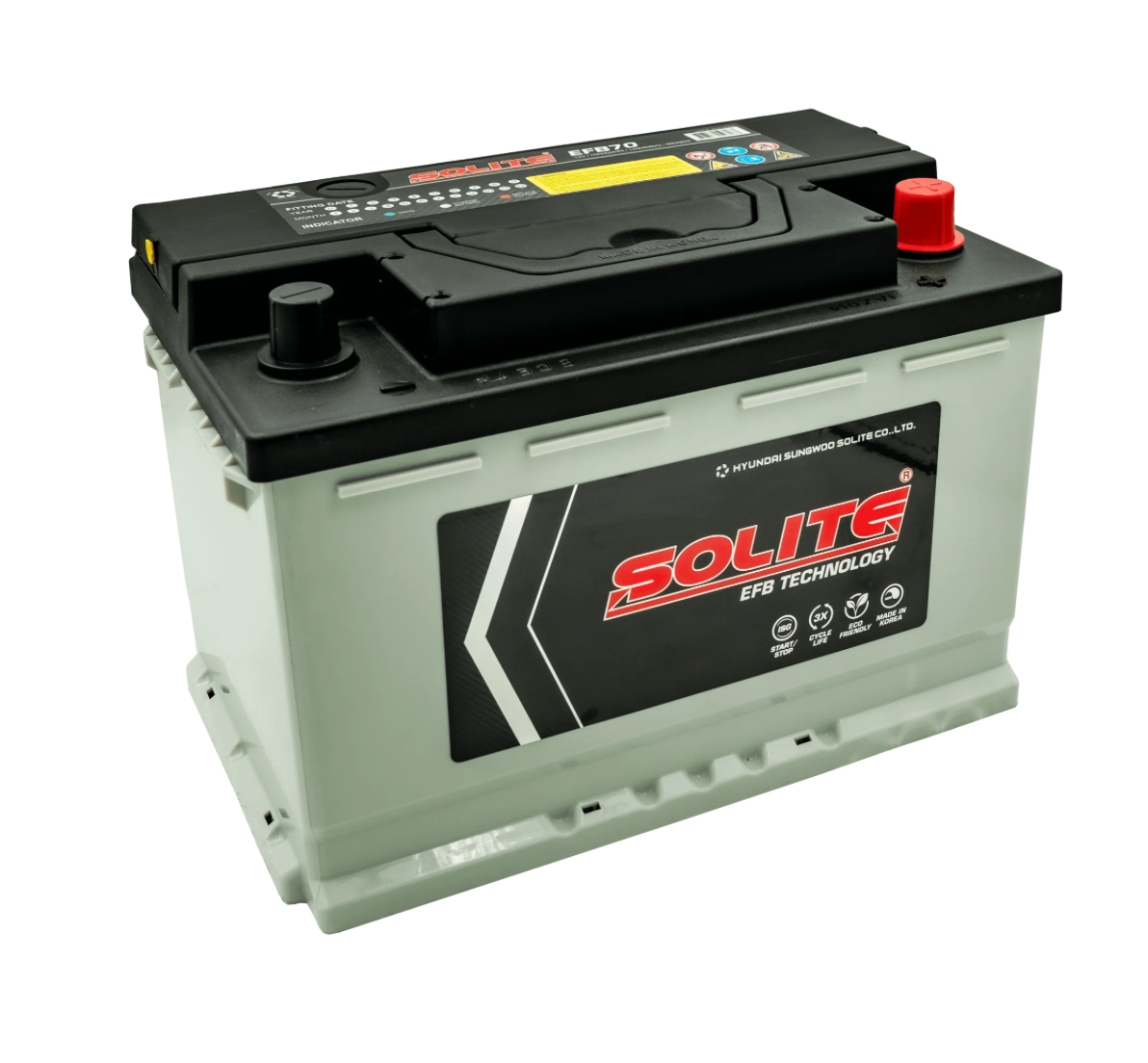 Batería Solite EFB 70Ah 680CCA LN3 Start-Stop