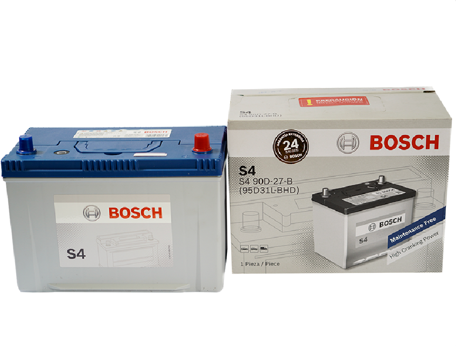 BATERIA BOSCH 90AH 730 CCA S4 85D-27-B