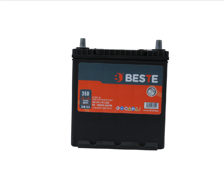 Batería Beste SMF 35Ah 340CCA 40B19L (-/+)