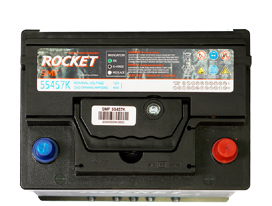 Batería Rocket SMF 54Ah 400CCA 55530 (-/+)
