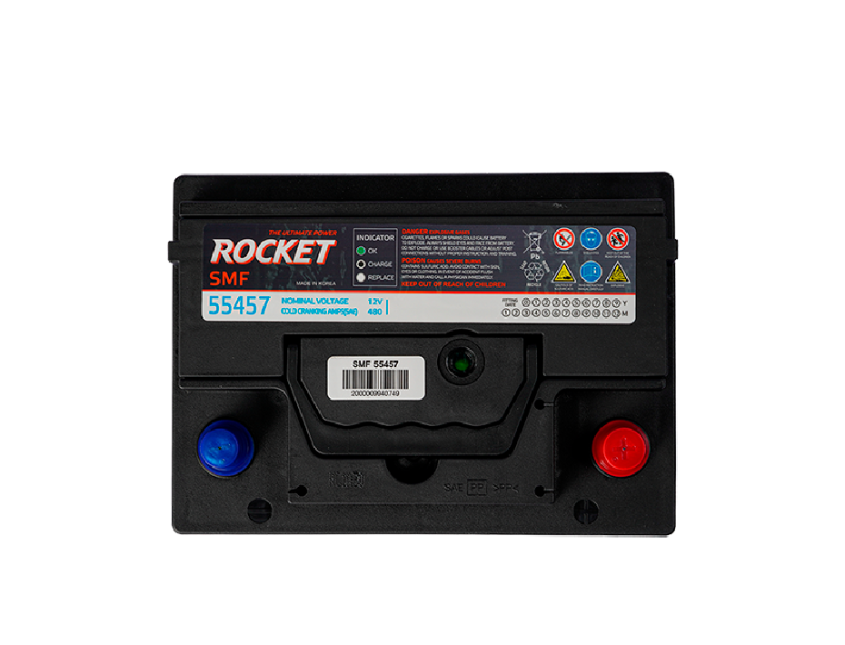 Batería Rocket SMF 55Ah 510CCA 55557 (-/+)