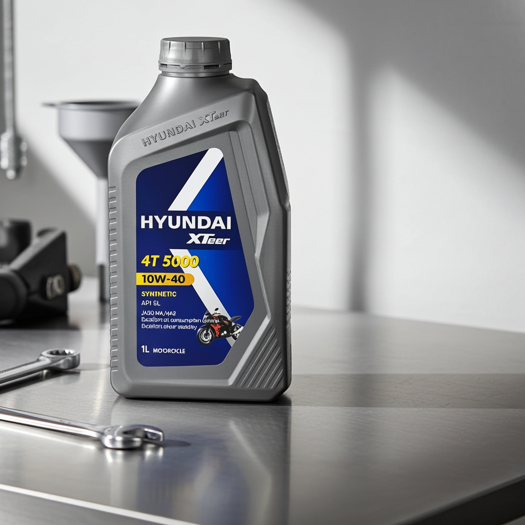 Aceite para moto 10w40 Sintetico Hyundai Xteer 4t 1 Litro