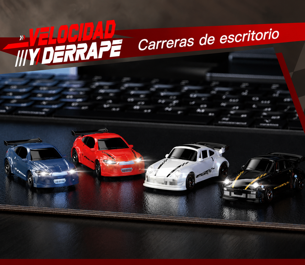 Auto de Carreras RC 1:64 – Control Remoto 4 Ruedas Escala Real
