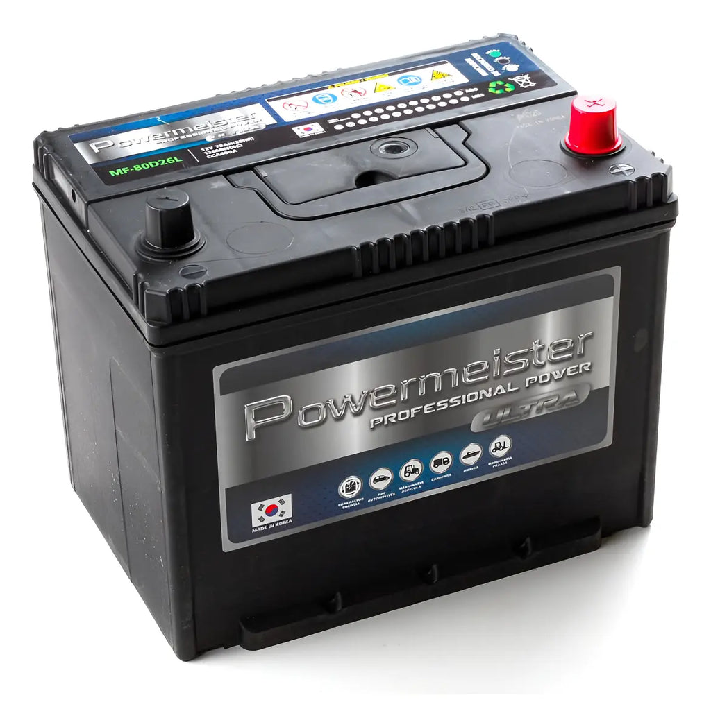 Batería Powermeister 70Ah 600CCA MF 80D26L | Proveedor Oficial Gildemeister