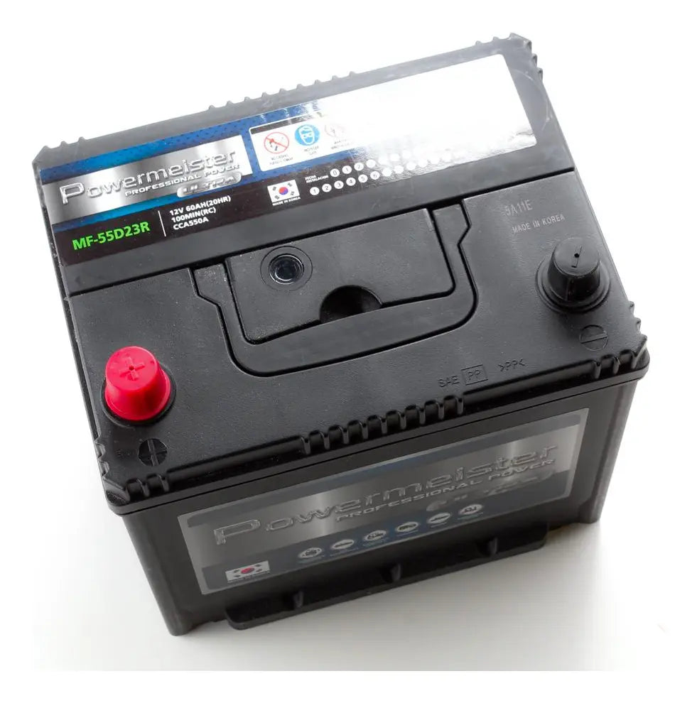 Batería Powermeister 60Ah 550CCA MF 55D23R | Proveedor Oficial Gildemeister