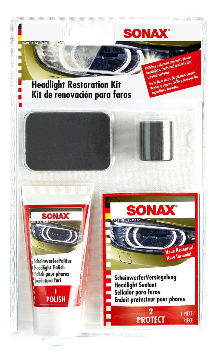 Sonax Kit Renovacion Y Restauracion De Faros 75 Ml