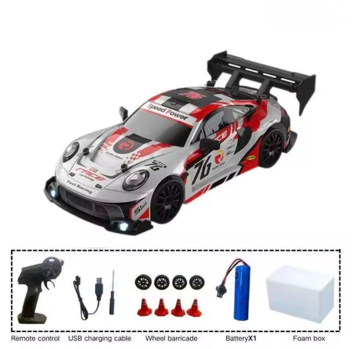 Auto a control remoto Drift-deportivo PORSCHE 911 GT