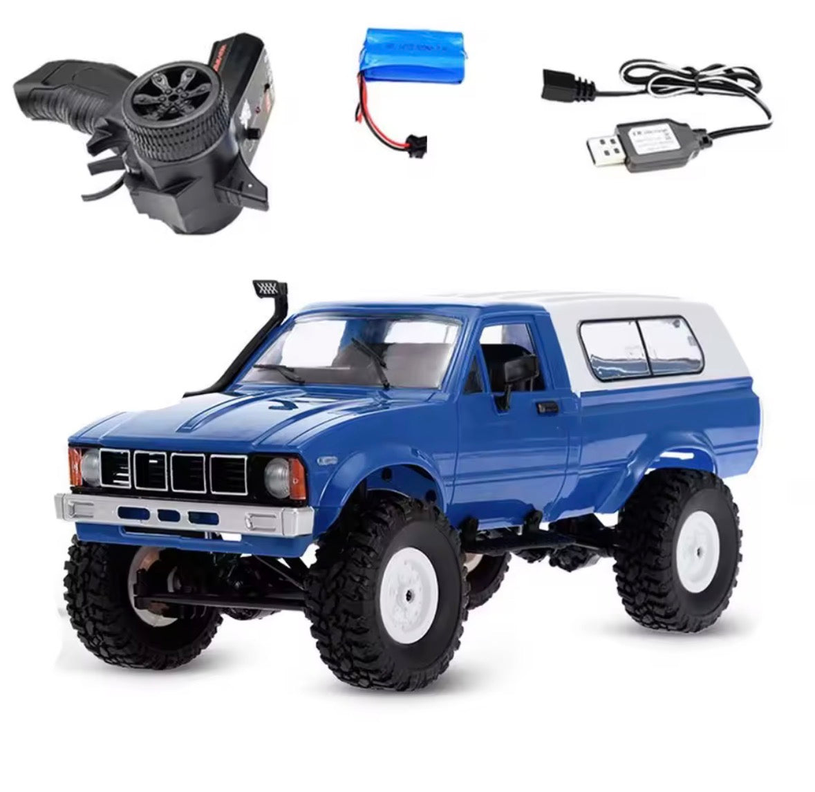 Auto RC 4WD 1:16 Escala Completa – Coche de Control Remoto 2.4G Escalada