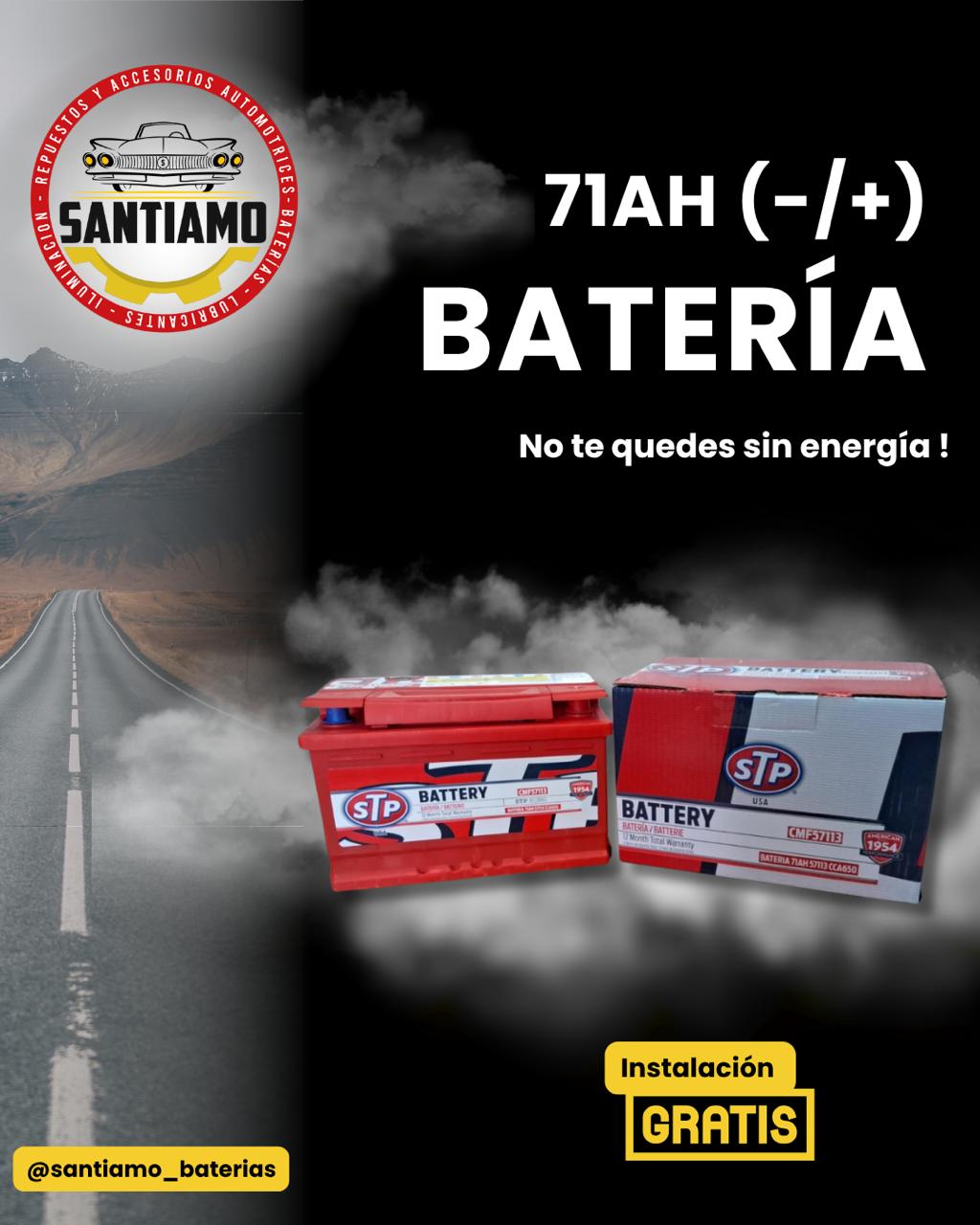 Batería STP 71AH(-/+) 650cca 57113
