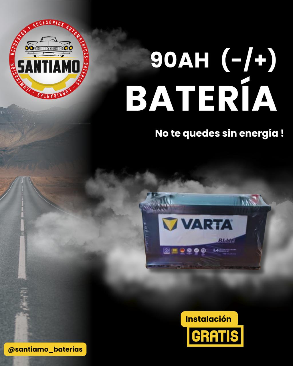 Batería Varta 90AH(-/+) 800cca MF59042