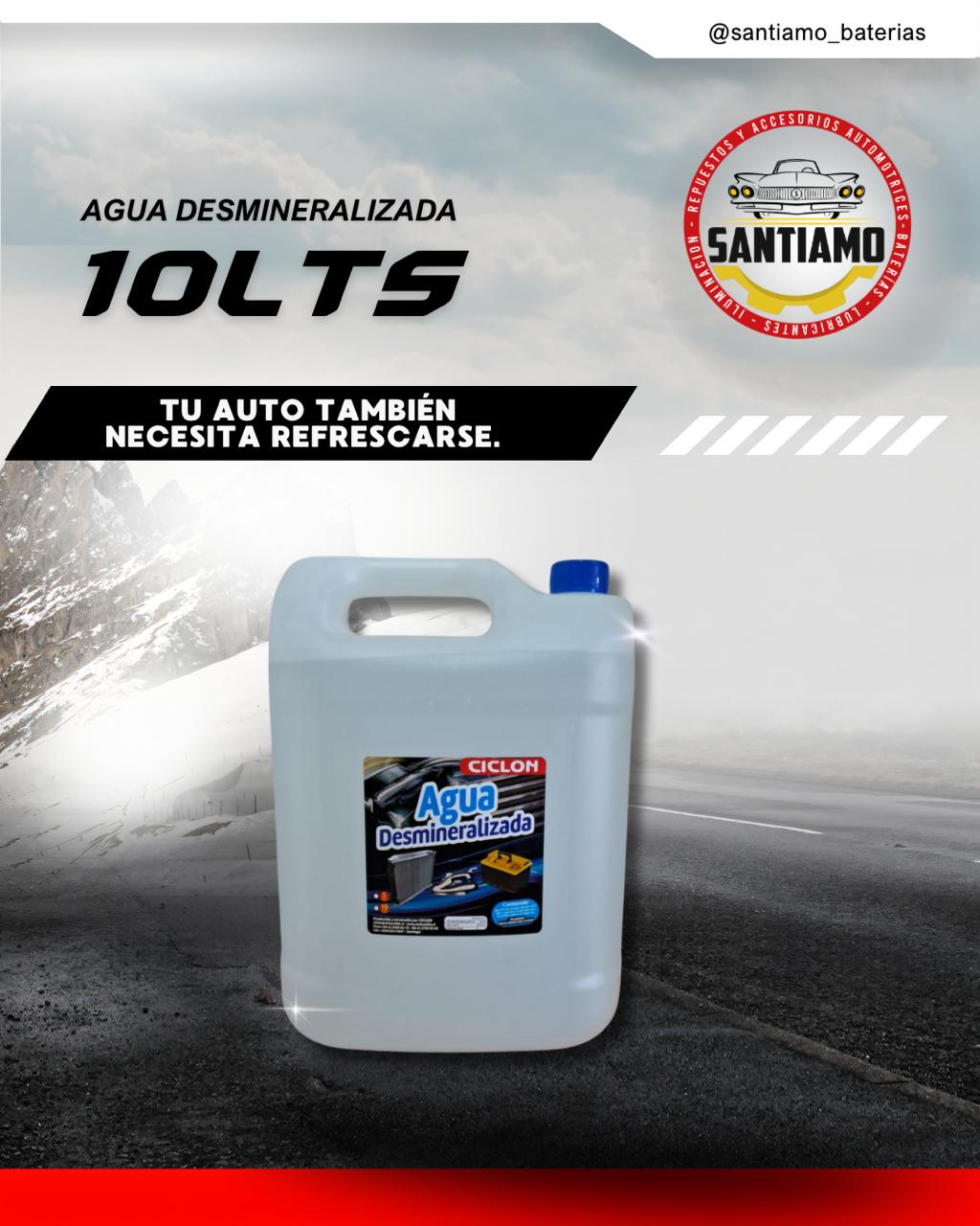 Agua desmineralizada 5LTS CICLON