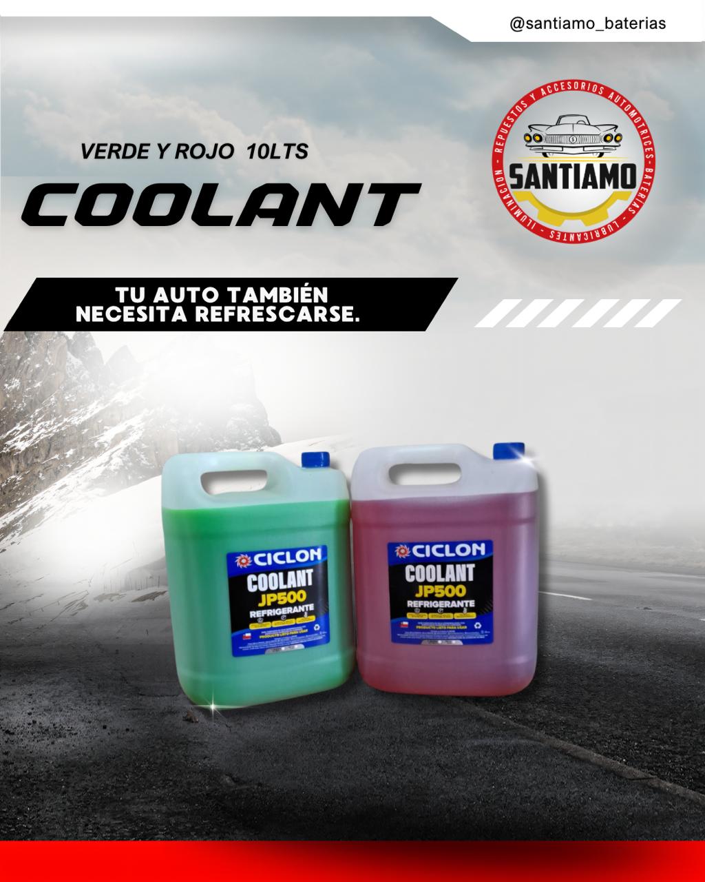 Coolant Verde y Rojo JP500 10LTS CICLON