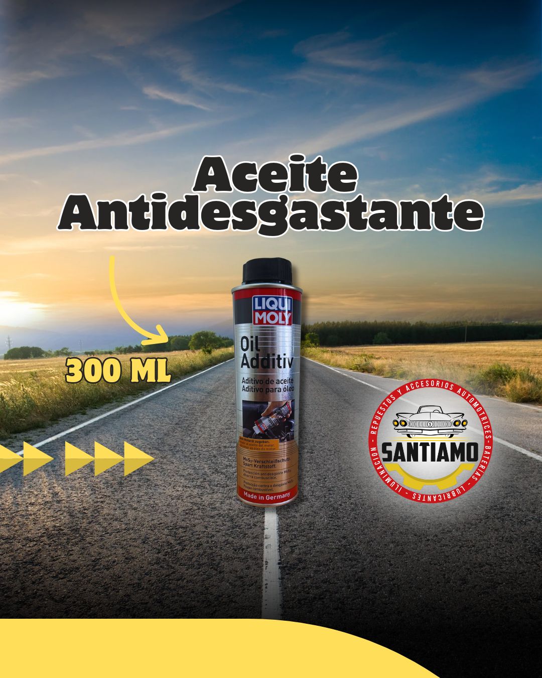 Aditivo de Aceite Antidesgastante 300ML LIQUI MOLY