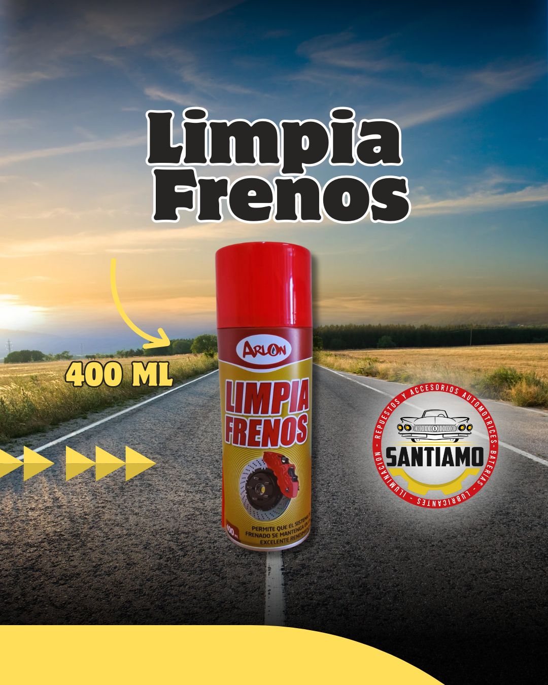 Limpia Frenos 400ML ARLON