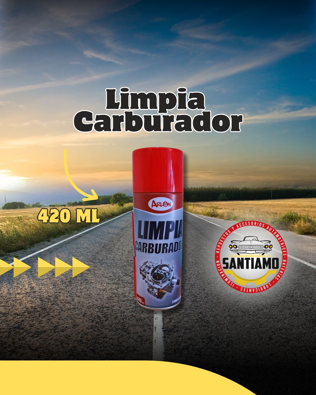 Limpia Carburador 420ML ARLON