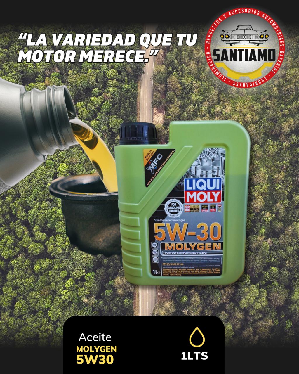 Aceite Liqui Moly 5W30 Molygen 1LTS
