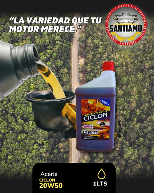 Aceite 20W50 Lubricante Motor 1LT CICLON