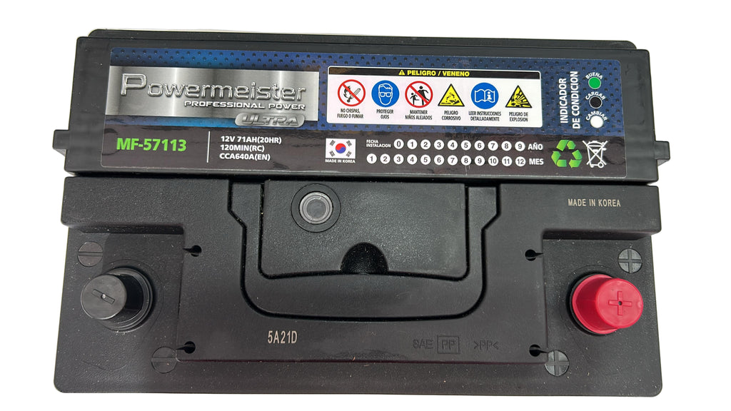 Bateria powermeister 71AH (-/+) 650CCA 57113