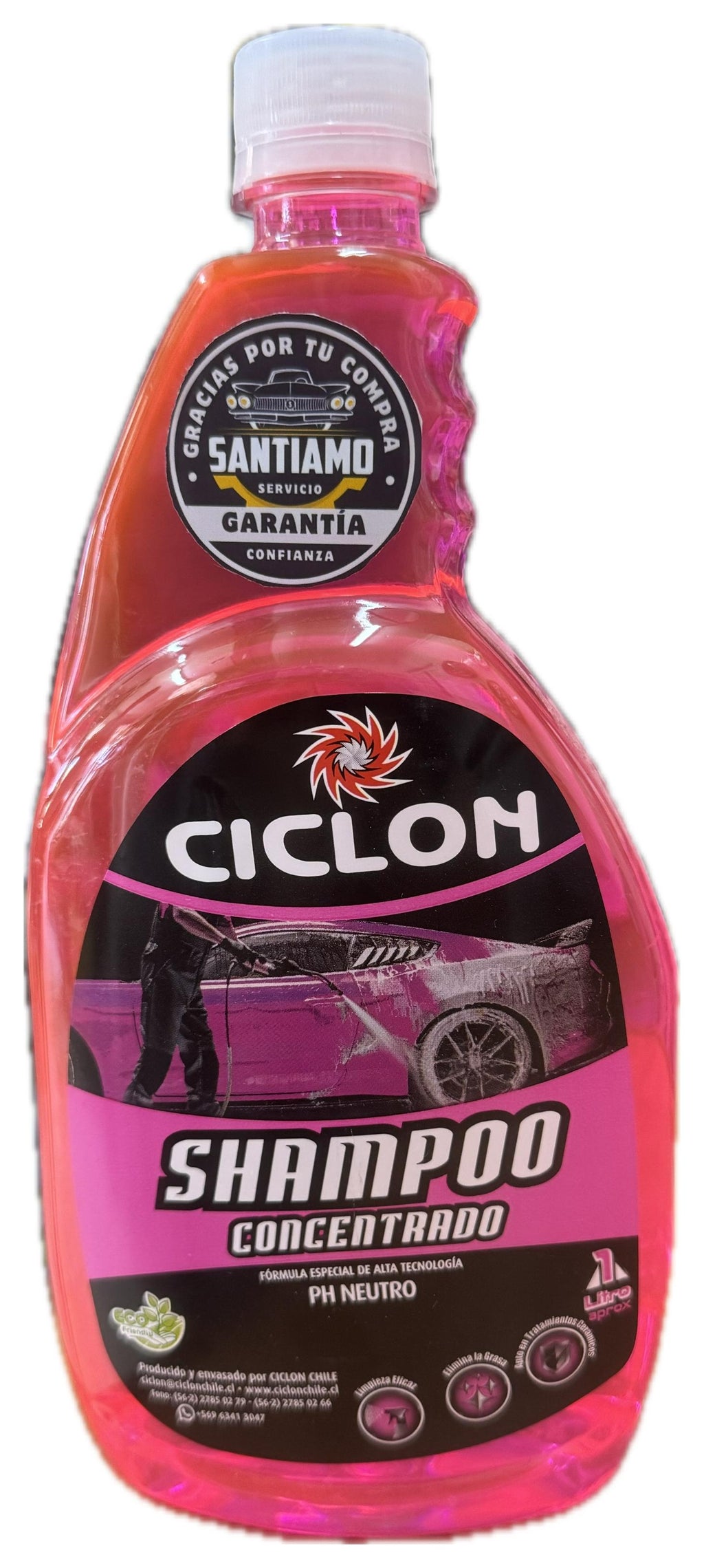 Kit de Limpieza, caja rústica+shampoo+silicona+renovador+paño