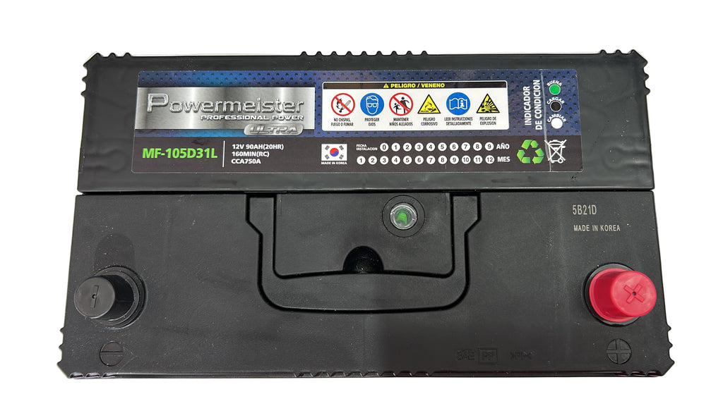 Bateria Powermeister 90AH (-/+) 750CCA MF-105D31L