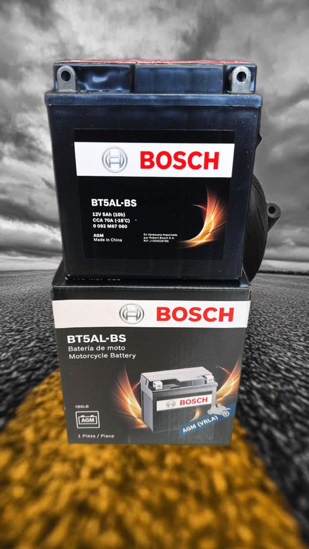 BATERIA BOSCH AGM M6 BT5AL 5 AH 70