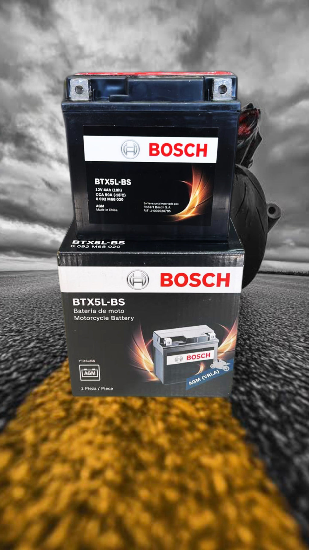 BATERIA BOSCH AGM M6 BTX5L 4 AH 90CCA