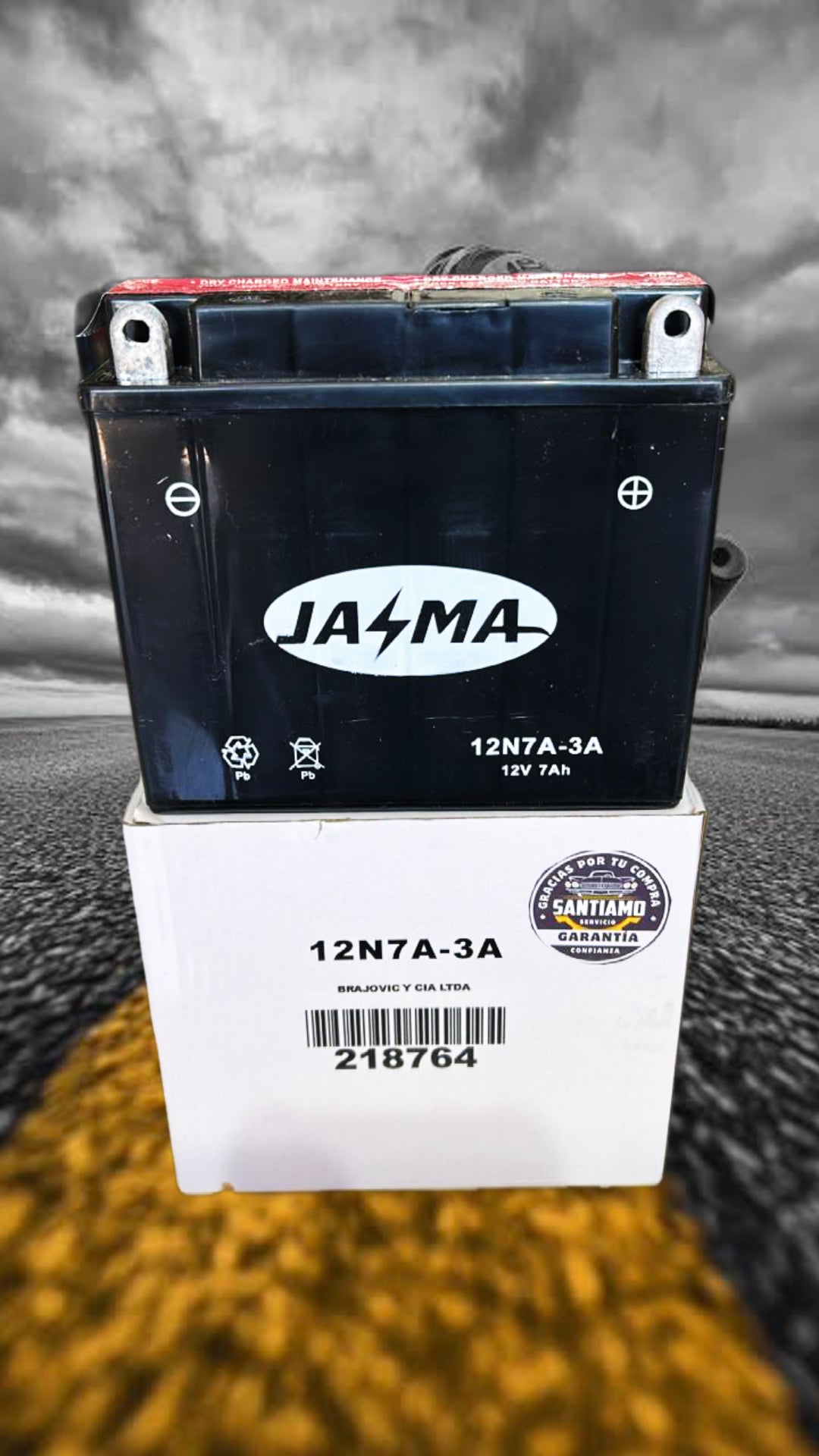 Batería Jasma 7ah 12N7A-3A (-/+)