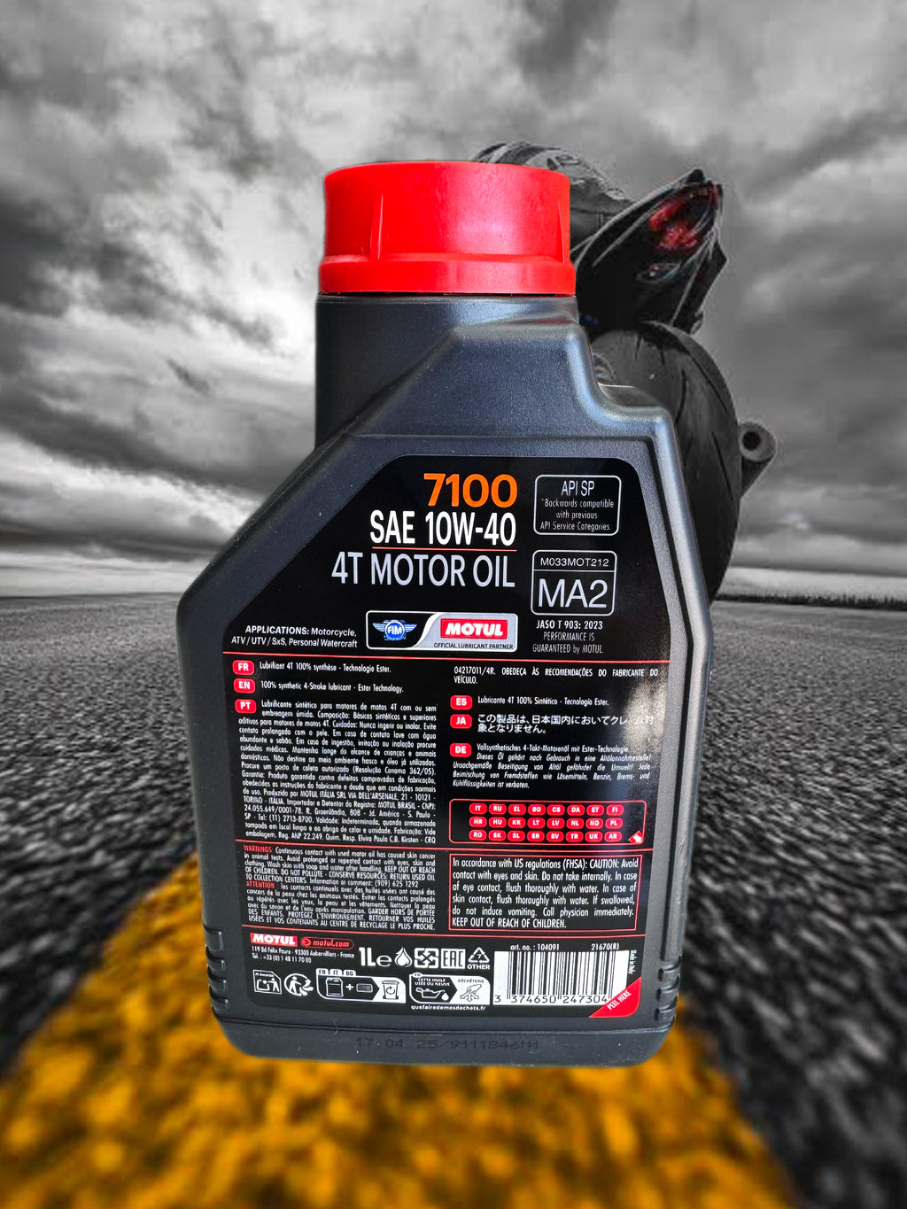ACEITE MOTO 7100 10W40 4T 1L MOTUL