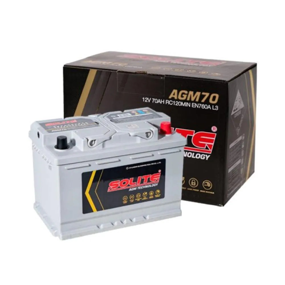 Batería SOLITE AGM70 Start-Stop 70AH 760CCA /Reemplazo EFB Premium
